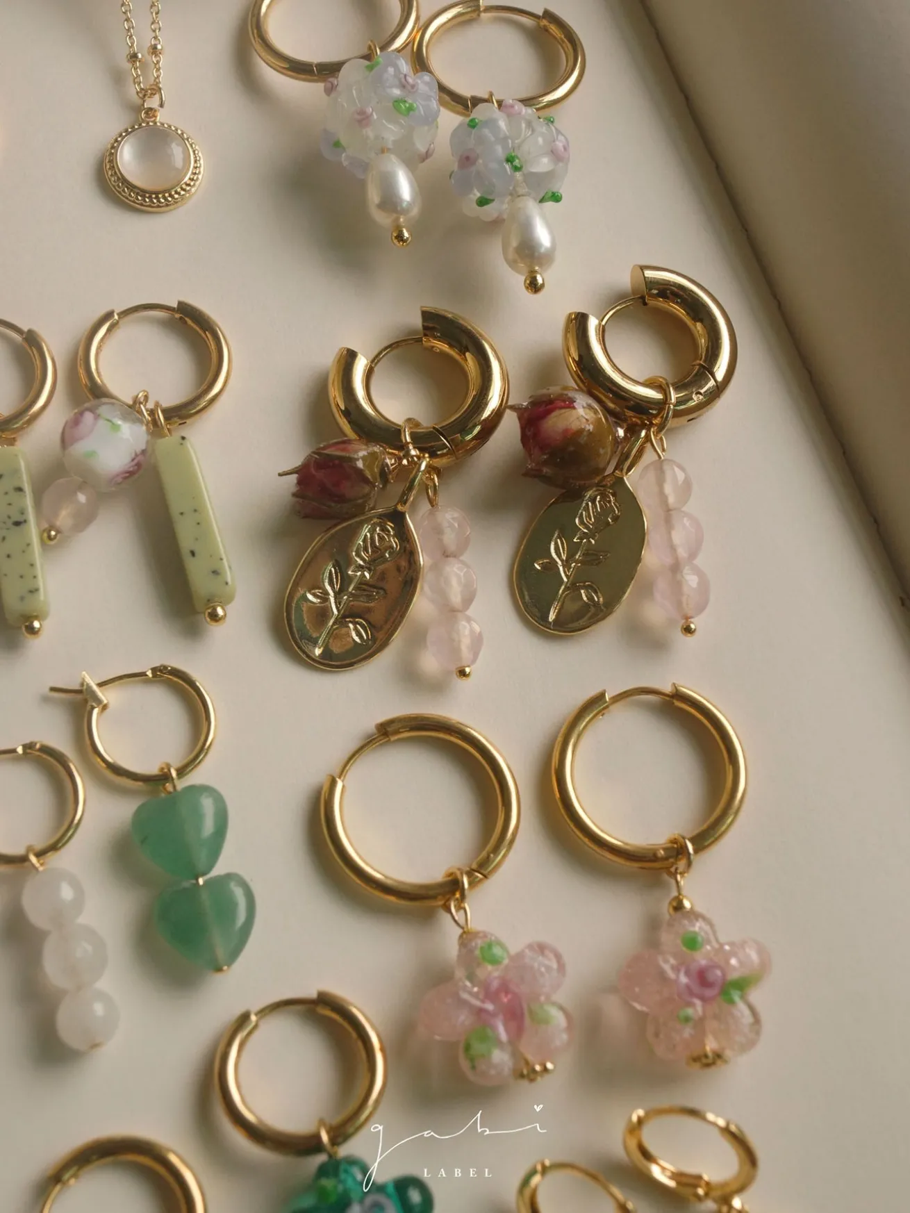 A Love Letter of Roses Chunky Hoop Earrings