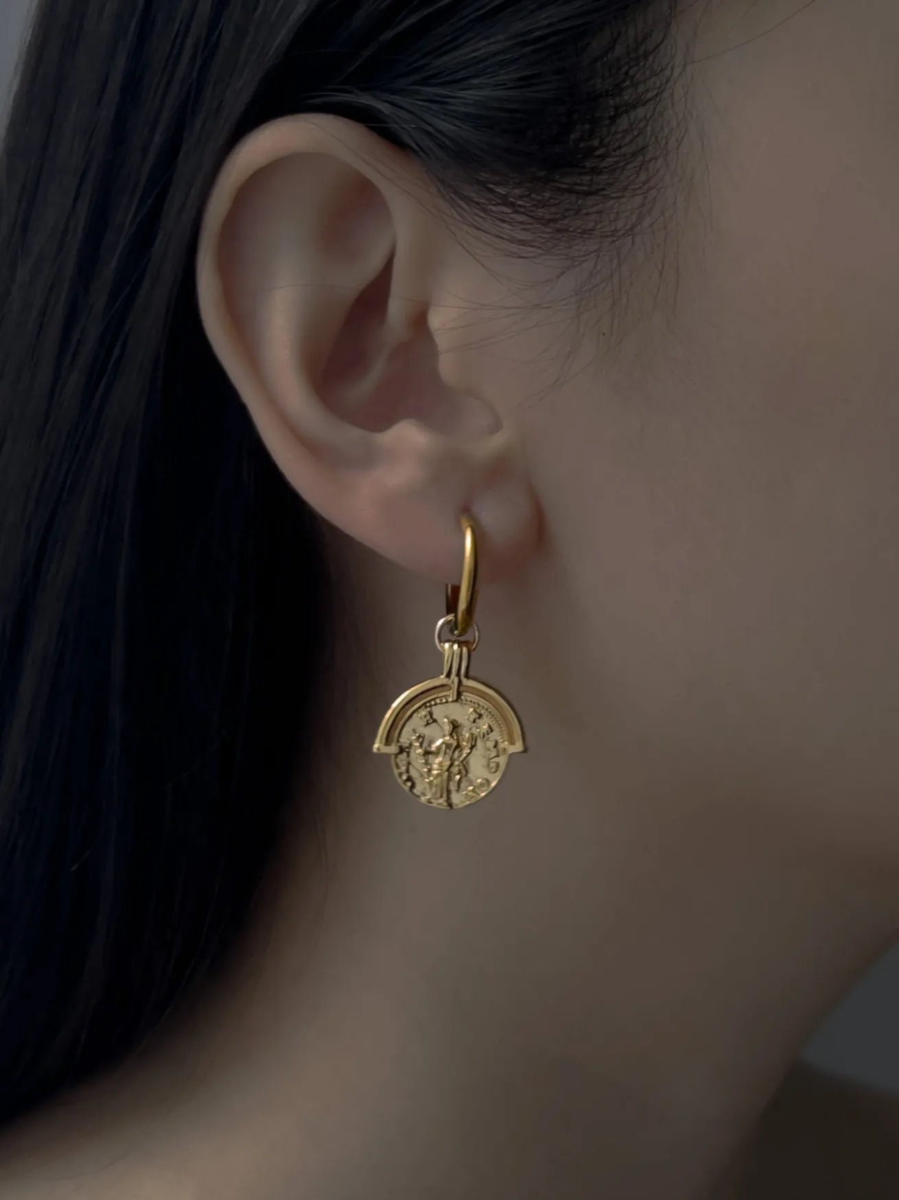 Ancient Civilisation Coin Hoops