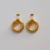 Ancient Gold Donut Earrings