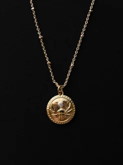 Ancient Protection Charm Necklace - Scarab Beetle