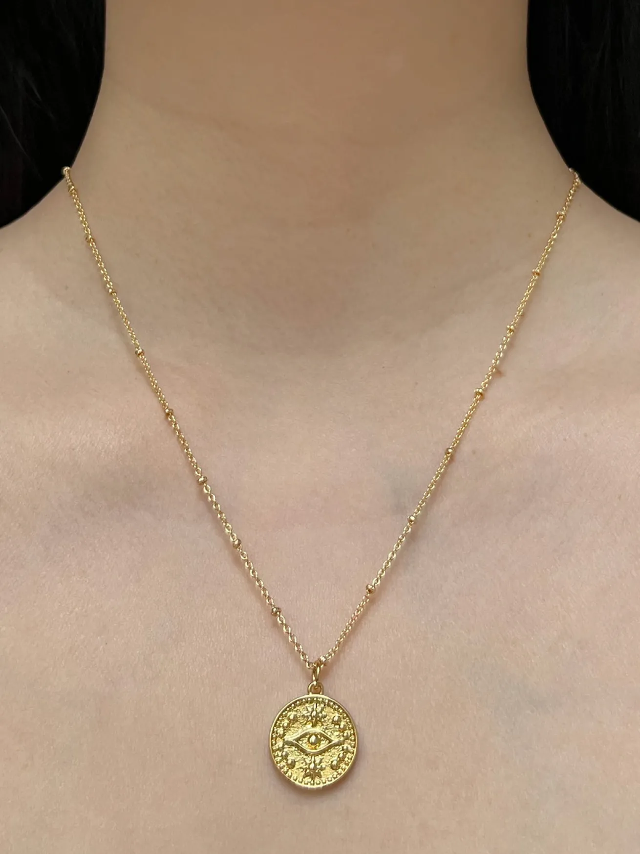 Ancient Protection Charm Necklace - Evil Eye