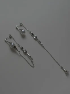 Asymmetry Elixir Earrings - Silver