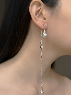 Asymmetry Elixir Earrings - Silver
