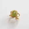Aventurine Stone Twist Ring