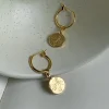 Baby's Breath Pendant Hoops