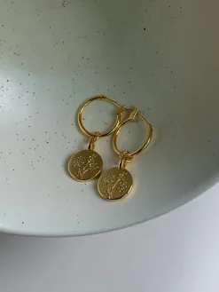 Baby's Breath Pendant Hoops