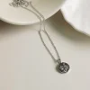 Baby's Breath Pendant Necklace - Silver