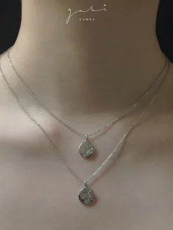 Baby's Breath Pendant Necklace - Silver