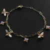 Bee & Opal Charm Bracelet - Periwinkle Blue