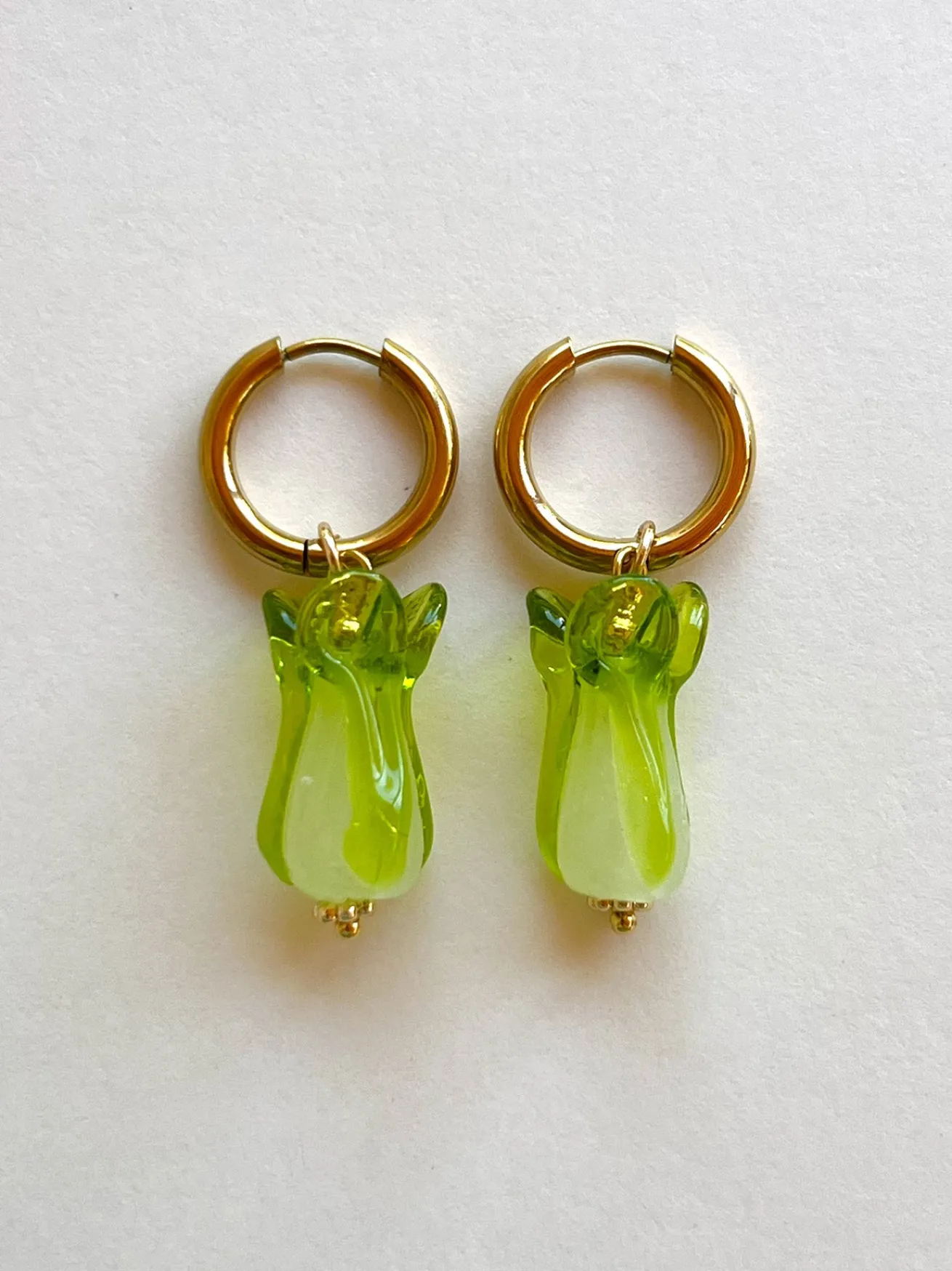 Bok Choy Hoops - Apple Green