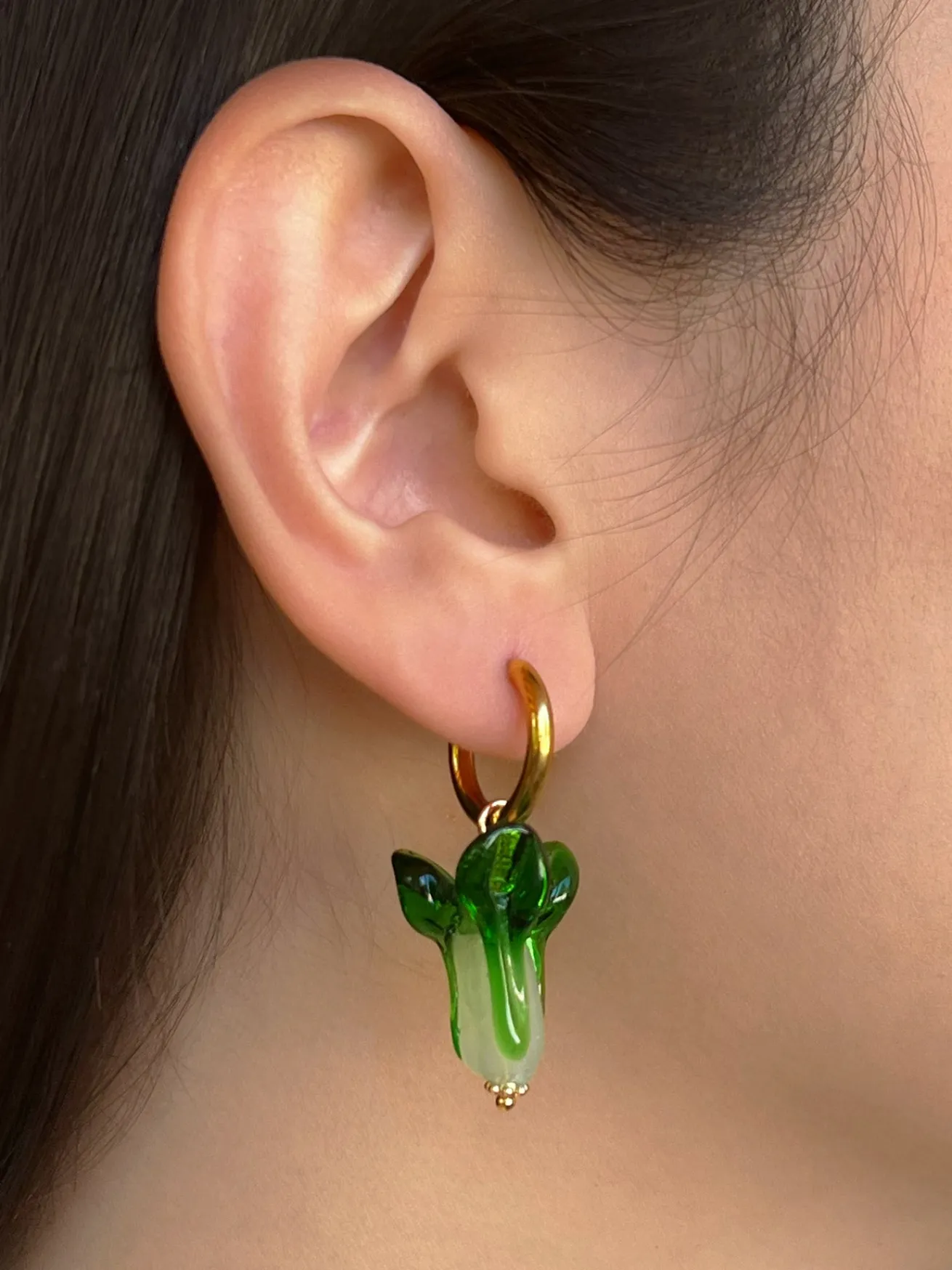 Bok Choy Hoops - Dark Green