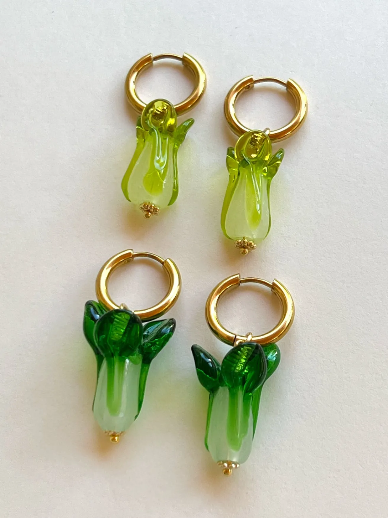 Bok Choy Hoops - Dark Green