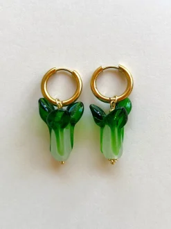 Bok Choy Hoops - Dark Green