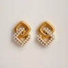 Bold Pearl-Encrusted Earrings
