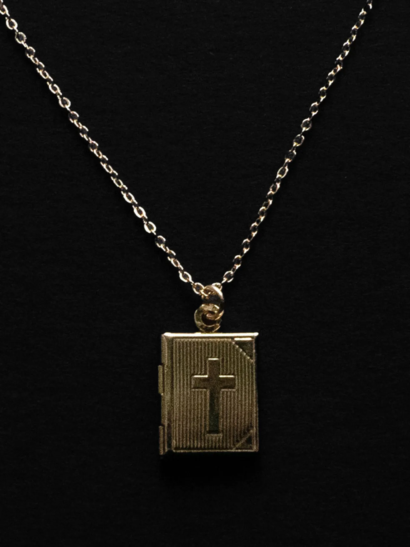 Book Locket Huggies - Gold