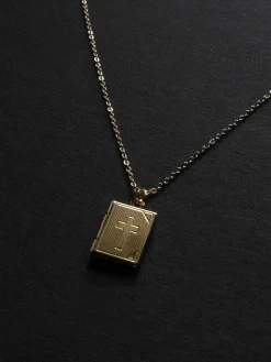 Book Locket Huggies - Gold