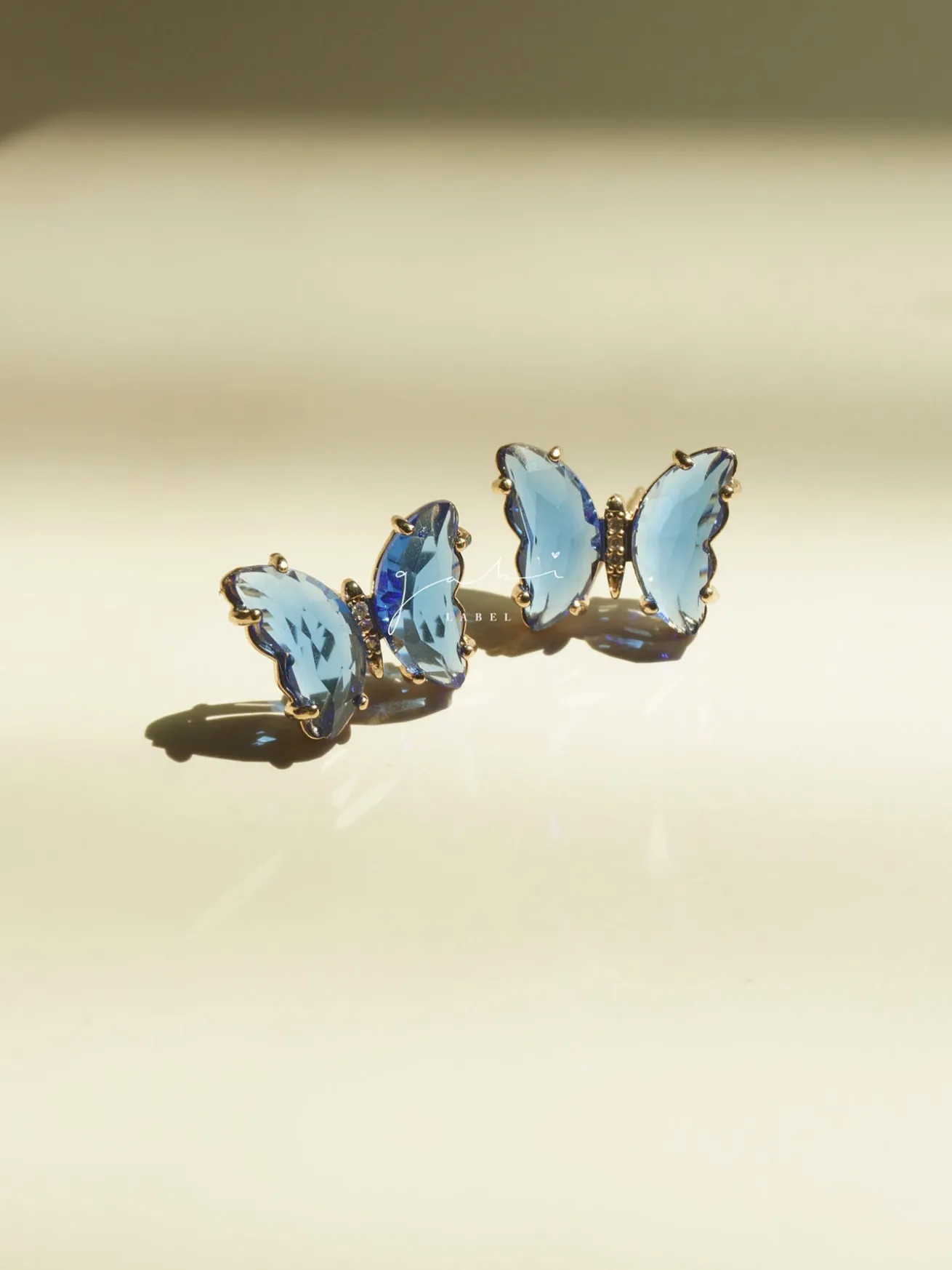 Butterfly Earstuds - Blue *S925 Earposts
