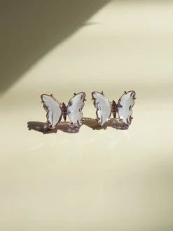 Butterfly Earstuds - Lilac *S925 Earposts