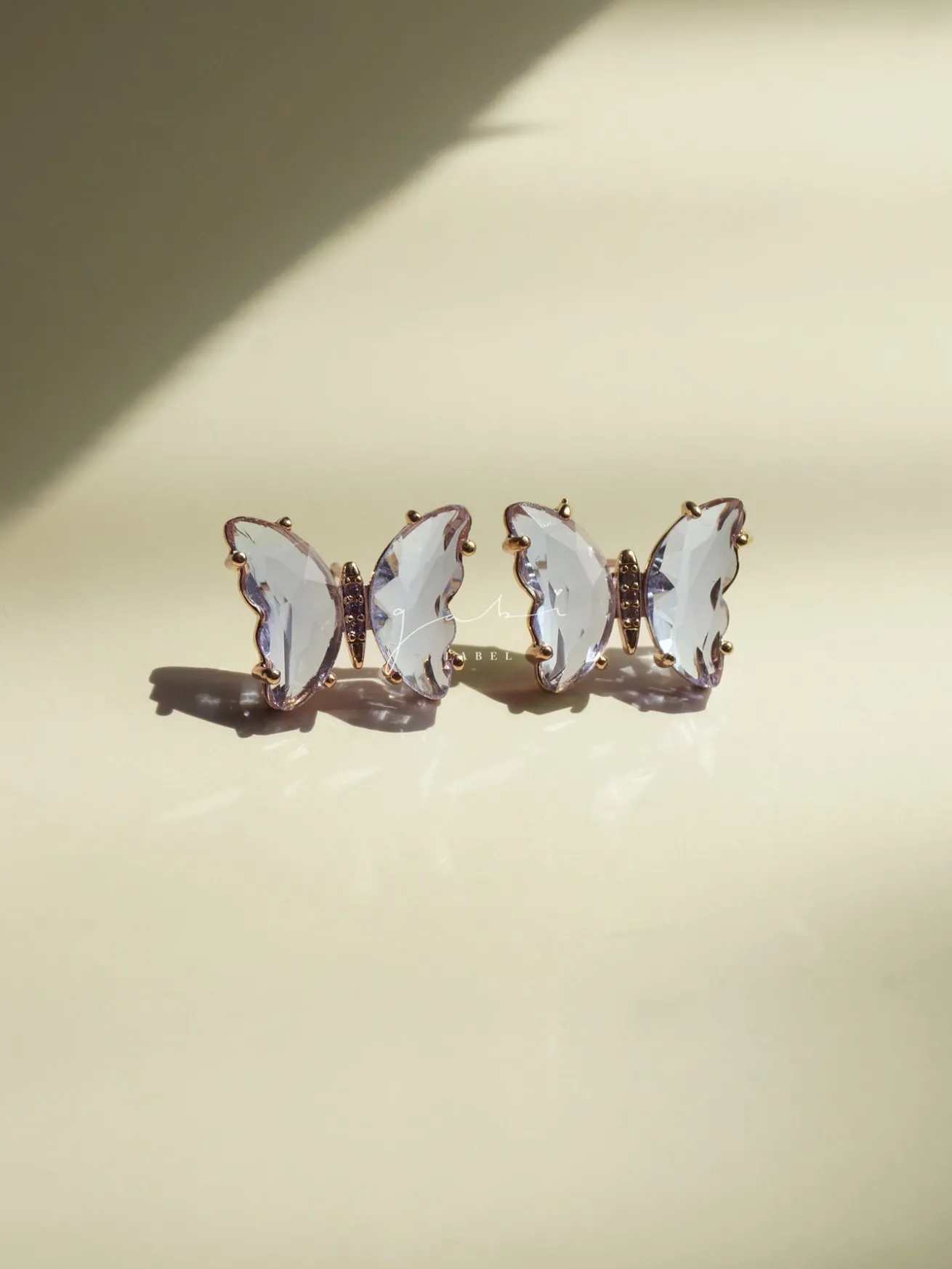 Butterfly Earstuds - Lilac *S925 Earposts
