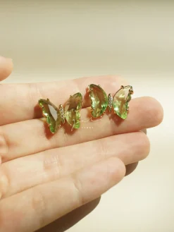 Butterfly Earstuds - Mint Green *S925 Earposts
