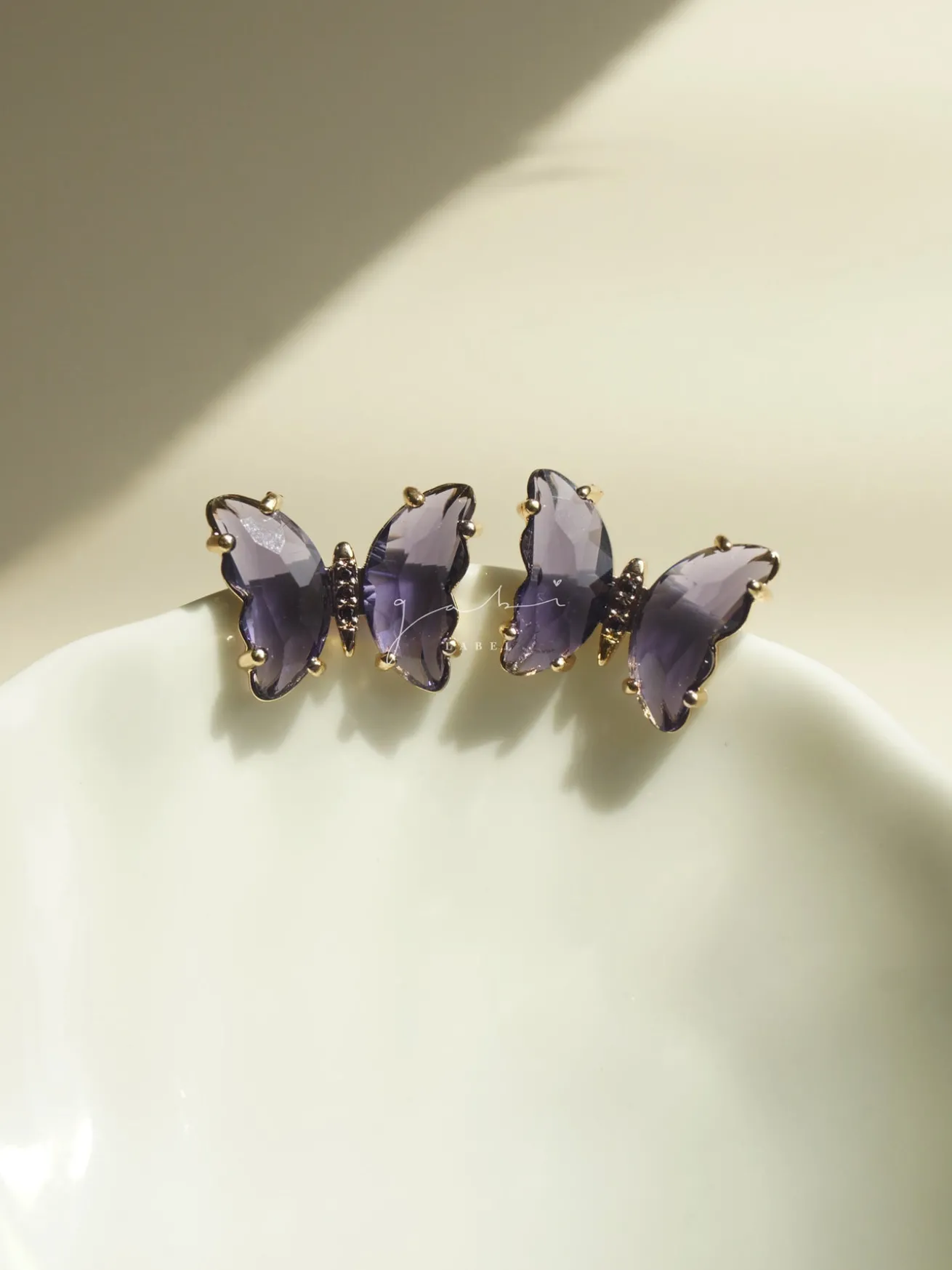 Butterfly Earstuds - Purple *S925 Earposts