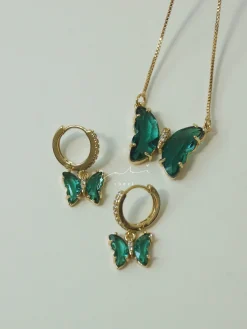Butterfly Gift Set - Emerald Green
