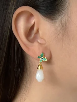 Butterfly Jade Earrings