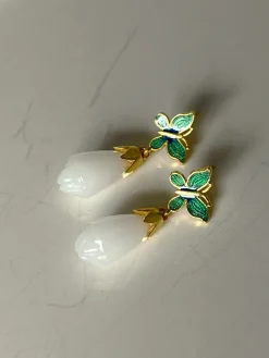 Butterfly Jade Earrings