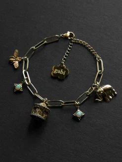 Carnival Charm Bracelet - Carousel, Elephant, Bee