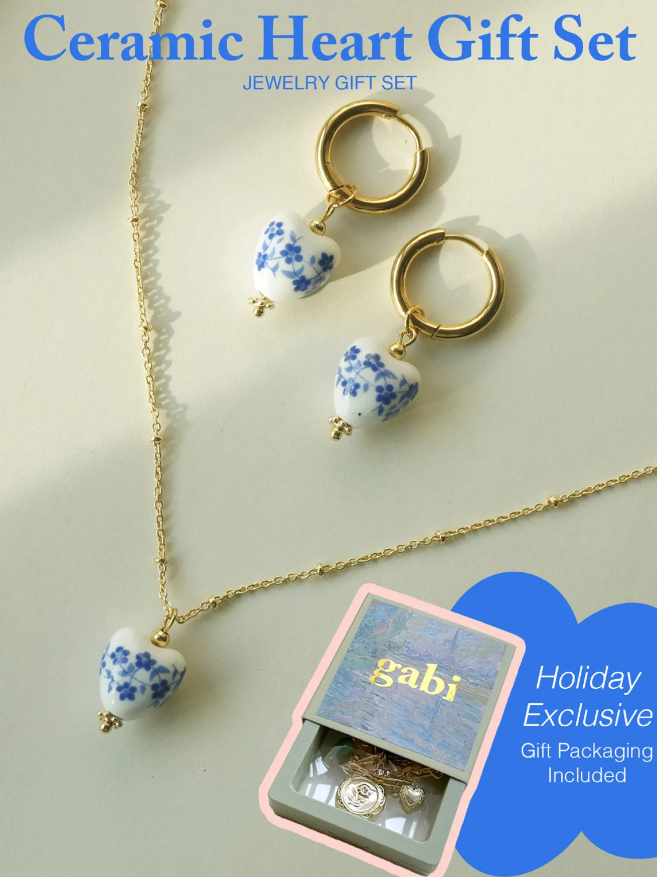 Ceramic Heart Gift Set