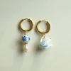 Ceramic Teapot Mismatched Hoop Earrings