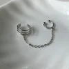 Chain Link Ear Cuff - Silver