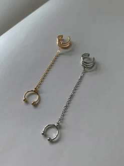 Chain Link Ear Cuff - Silver