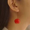 Cher (Cherry) Earrings *Gold-plated stems