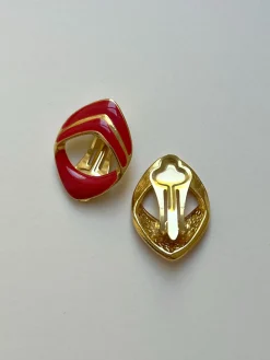 Chilli Red Arrow Clip-Ons (Vintage)