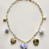 Chunky Ceramic Charm Necklace - Pony, Teapot & Jumbo Lockets