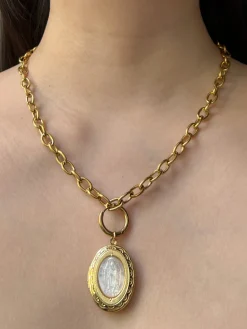 Chunky Gold Chain Necklace - Our Lady