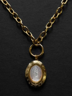 Chunky Gold Chain Necklace - Our Lady
