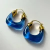 Chunky Hoops - Eclectic Blue