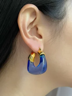 Chunky Hoops - Eclectic Blue