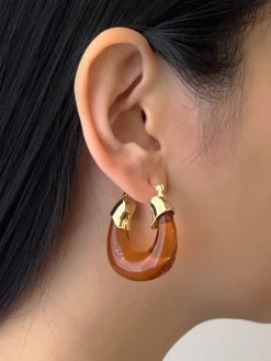 Chunky Vintage Hoops - Ginger