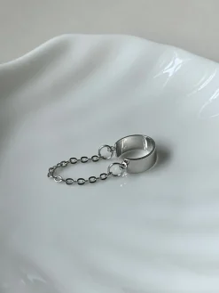 Classic Chain Ear Cuff - Silver