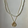 Coin and Pearl Necklace Set
