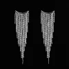Curtain Call Cascading Earrings - Silver