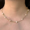 Dainty Freshwater Pearl Stainless Steel Necklace