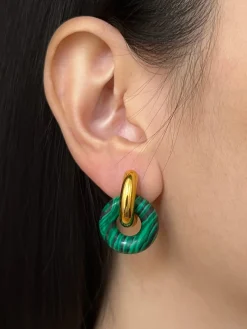 Donut Hoops - Green Malachite