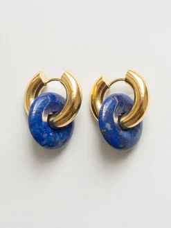 Donut Hoops - Lapis Lazuli