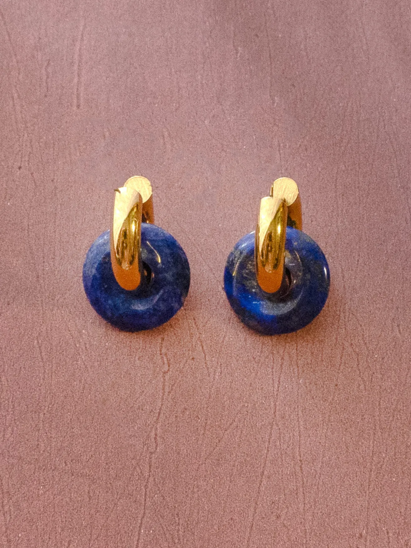 Donut Hoops - Lapis Lazuli