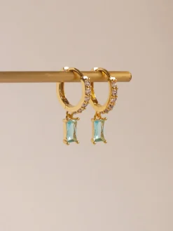 DREAM Huggies - Aqua *18K Gold-plated