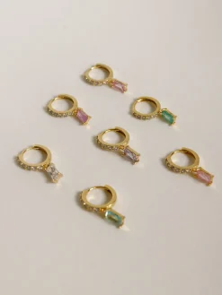 DREAM Huggies - Clear *18K Gold-plated